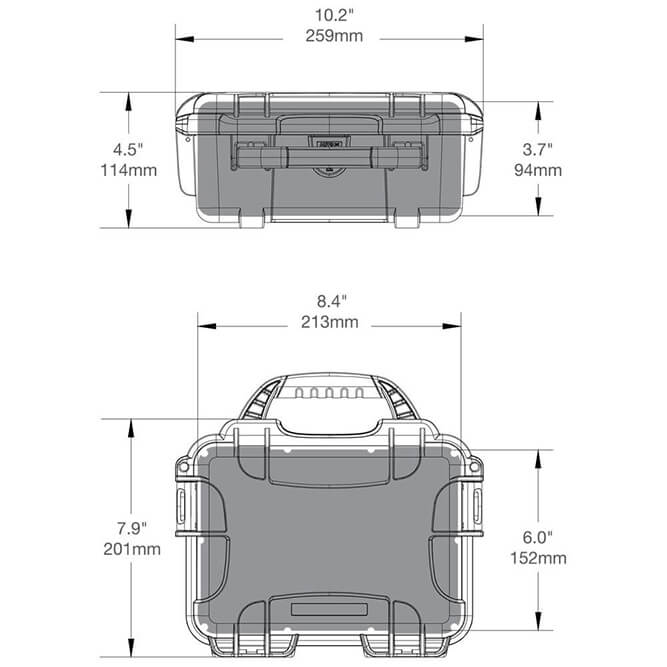 Nanuk 904 First Aid Dimensions