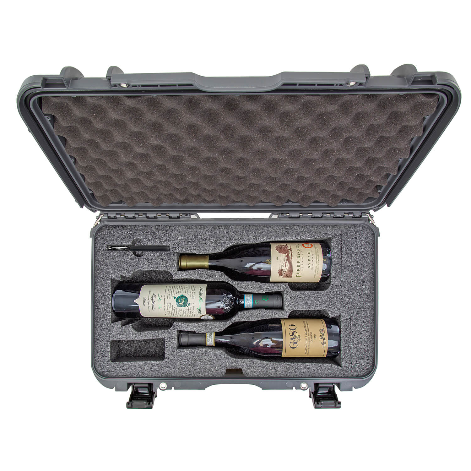 NANUK 935 3 Wine Bottle Case graphite