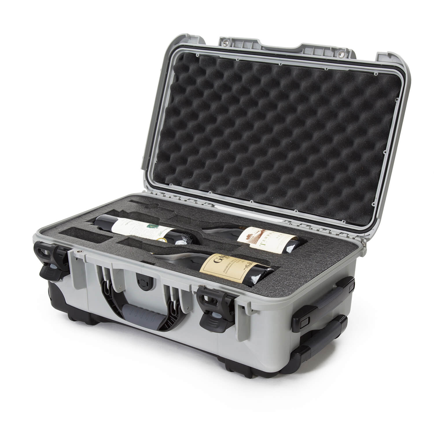 NANUK 935 3 Wine Bottle Case silver