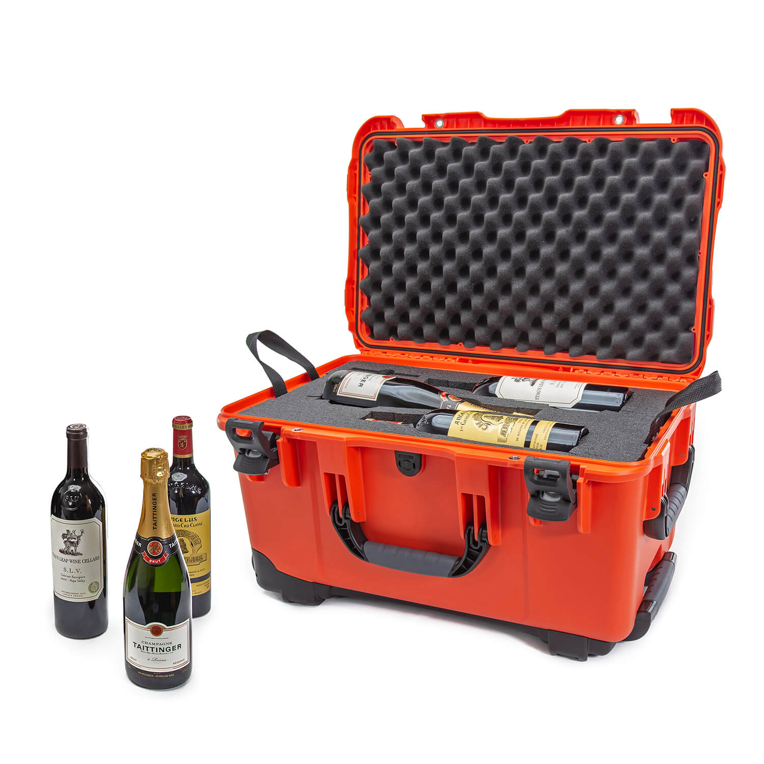 NANUK 938 6 Wine Bottle Case Angle orange