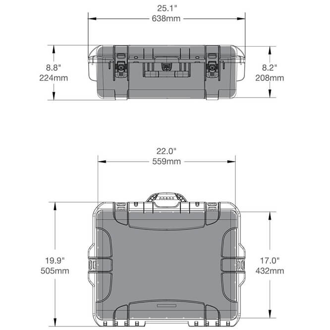 Nanuk Media 945 DJI Phantom 4 Dimensions