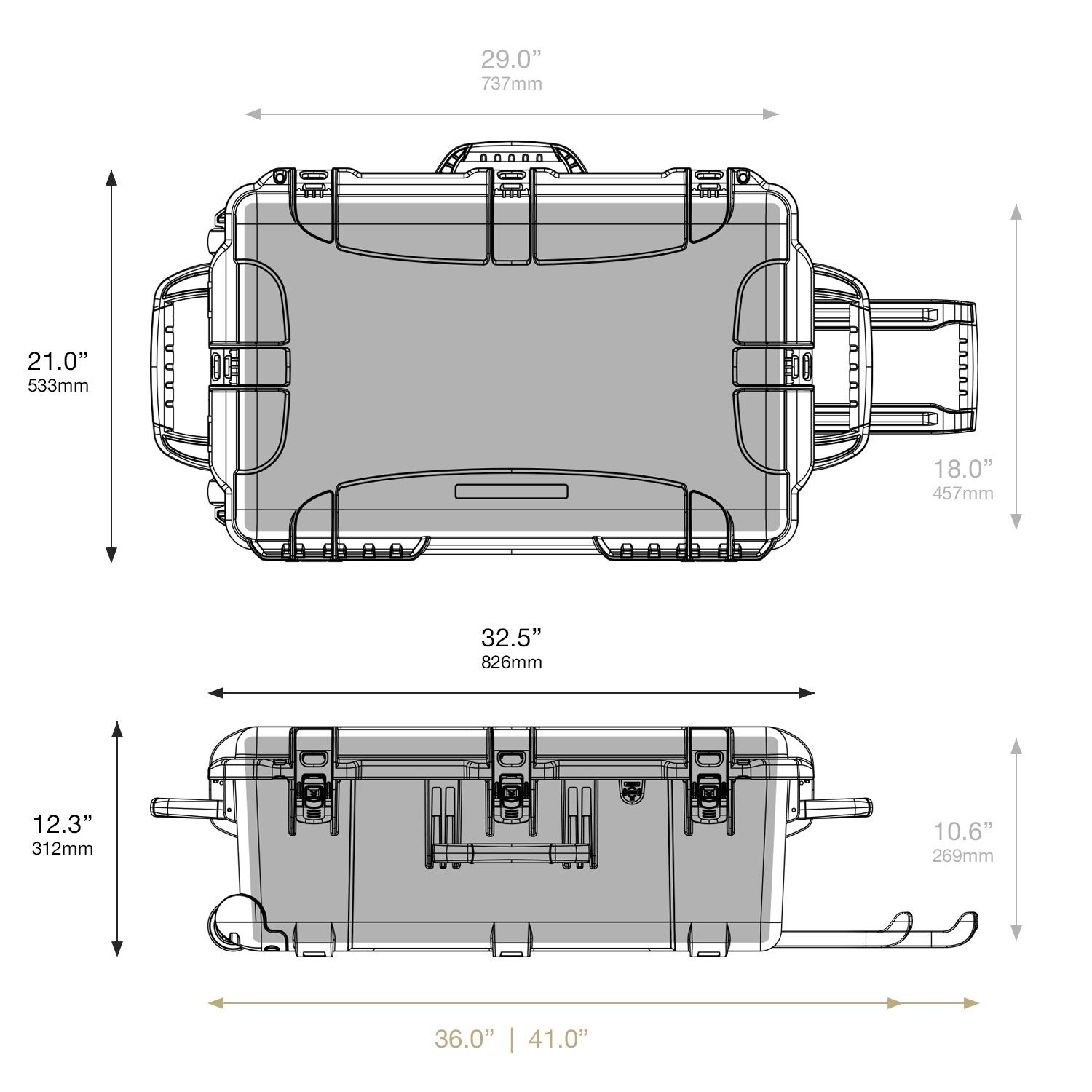 Nanuk 963 Dimensions