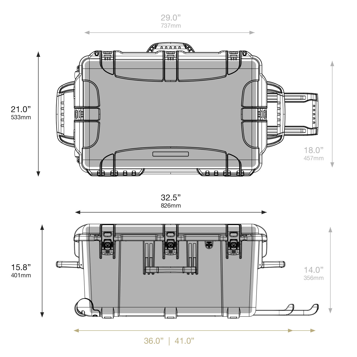 Nanuk 965 Dimensions