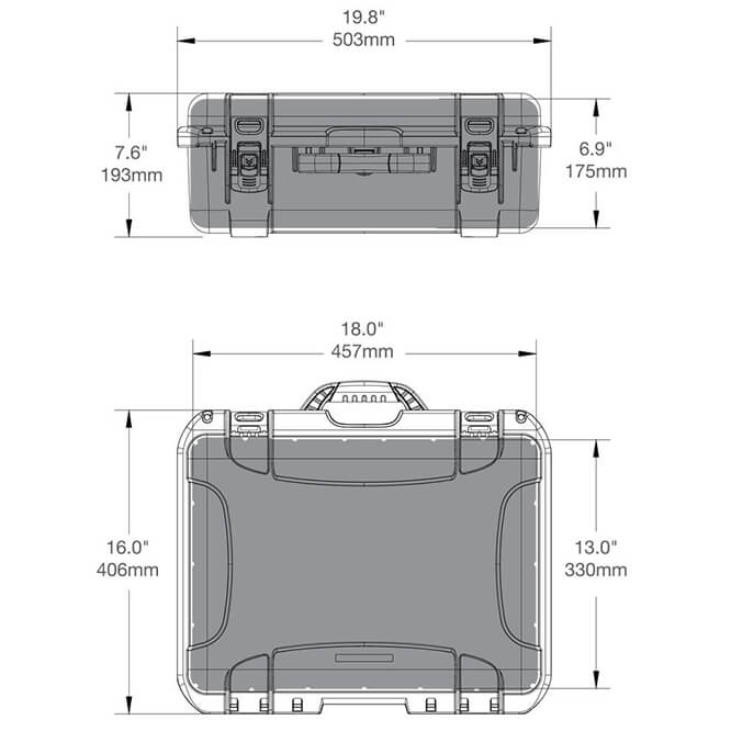 Nanuk Media 930 Ronin-SC Dimensions